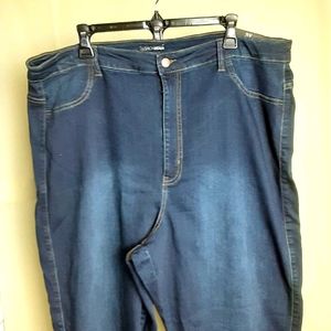 NWT Jeans High Rise Skinny Dark Wash 3X